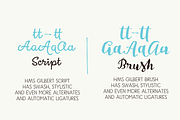 HMS Gilbert Script Pack, a Script Font by Fenotype (Thumbnail 3 of 7)