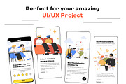 Friendship 2D Illustration Pack, a Person Illustration by orenjidesign (Thumbnail 5 of 8)