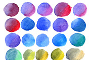 420 hand drawn watercolor spots, a Texture Graphic by Art Loft (Thumbnail 6 of 14)