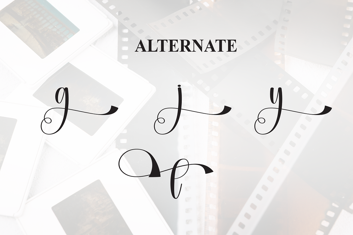 Negative | Script Font, a Handwritten Font by Scratchones (Photo 8 of 9)