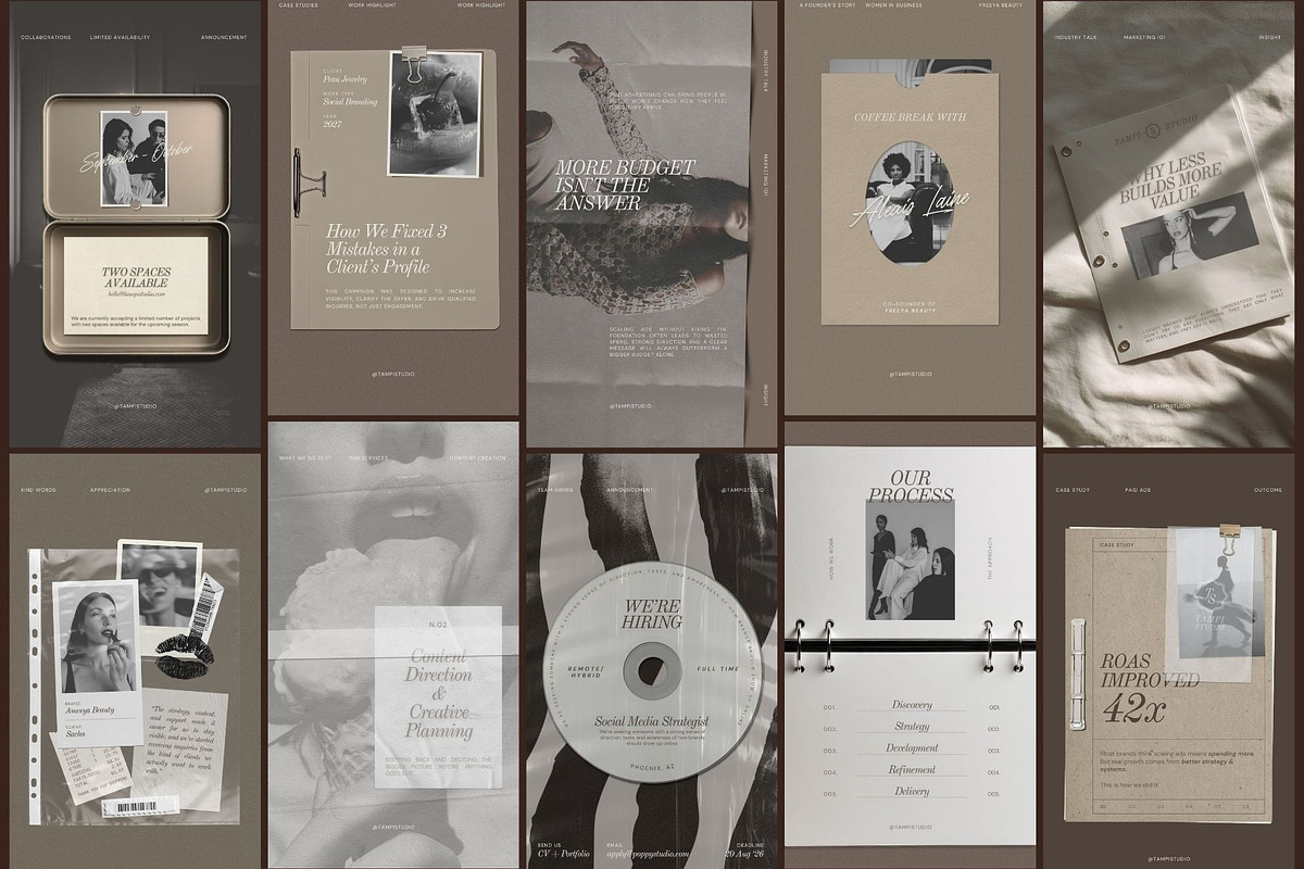 Nude Quiet Luxury Instagram Template, a Social Media Template by And Done Studio (Photo 5 of 8)