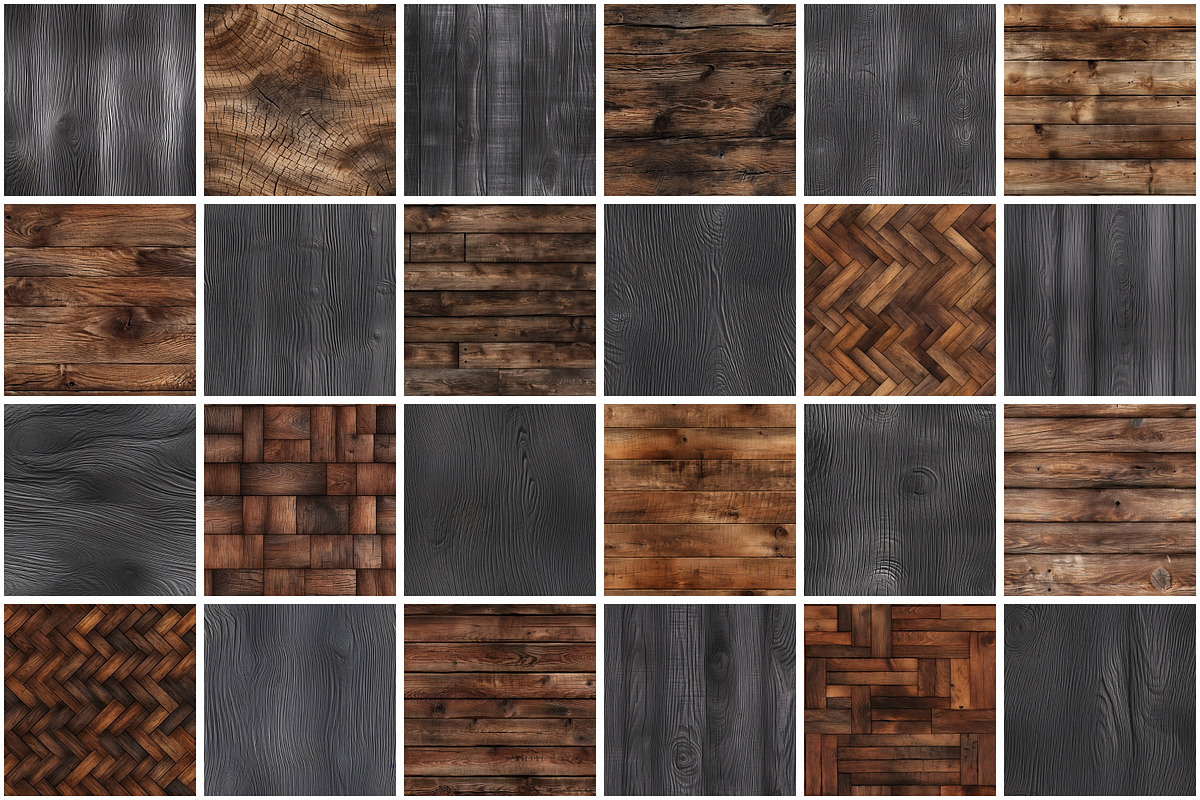 Vintage Wood Texture Seamless Patter, a Pattern Graphic by Forhadx5 (Photo 3 of 6)