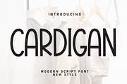 Cardigan | Script Font, a Script Font by Scratchones (Thumbnail 1 of 8)