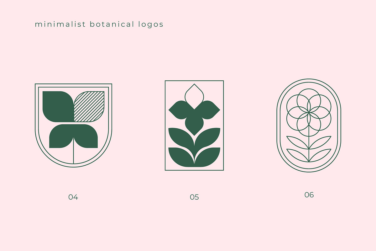 Minimalist Botanical Logos, an Object Graphic by Léo Alexandre (Photo 3 of 11)
