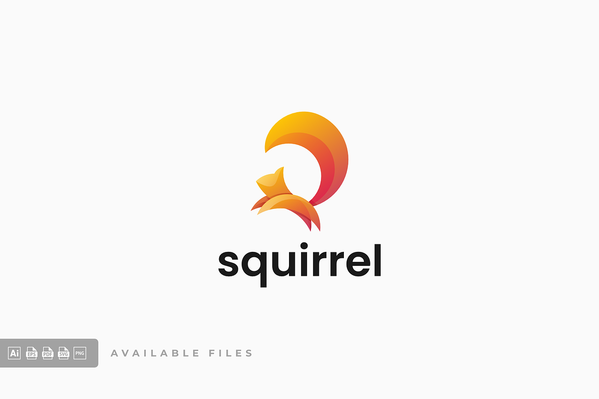 Squirrel Gradient Colorful Logo, a Branding & Logo Template by ivan_artnivora