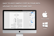 Resume & Cover Letter Template, a Resume Template by The Creative Resume (Thumbnail 8 of 8)