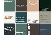 Wellness Canva Instagram Template, a Social Media Template by Social Assumptions (Thumbnail 4 of 6)