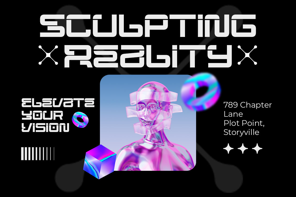 Mega Binory - Modern Futuristic Font, a Sans Serif Font by Afkari Studio (Photo 4 of 10)