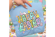 Glitter Happy Easter Png, an Illustration by Designking (Thumbnail 3 of 6)