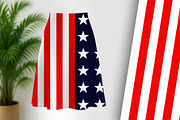American Patriotic Flag Red White, a Background Graphic by Sharon Schwalbe (Thumbnail 1 of 6)
