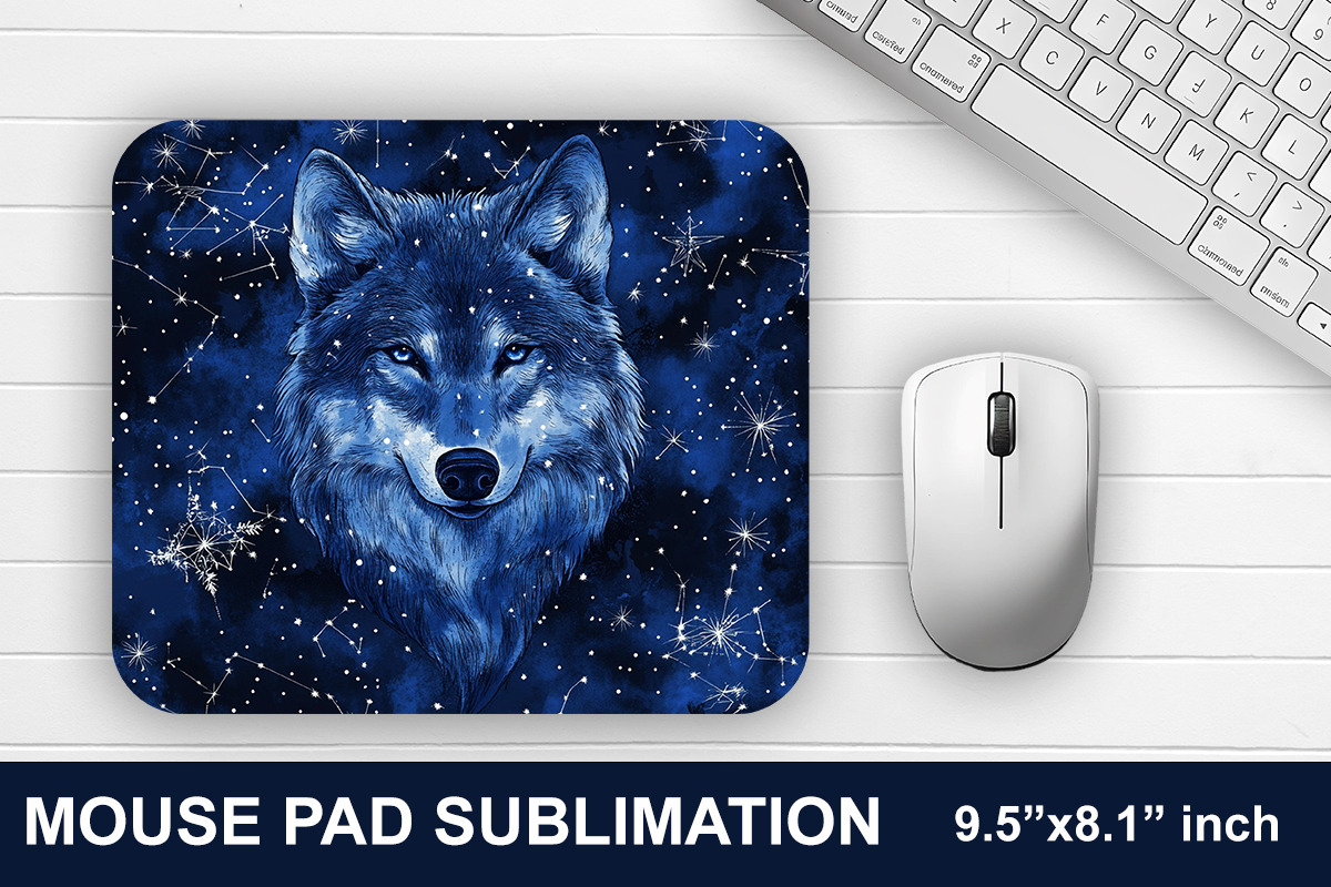 Wolf Mouse Pad Sublimation Bundle, a Graphic by crative8112 (Photo 7 of 11)