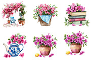 Gardens Watercolor Clipart, a Seasonal Illustration by Designking (Thumbnail 5 of 5)