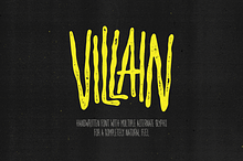 Villain — Multi-Alternate Glyph Font