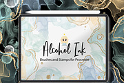Alcohol Ink Brushes for procreate, a Brush Add-On by Natalya_Mona_Art (Thumbnail 3 of 10)