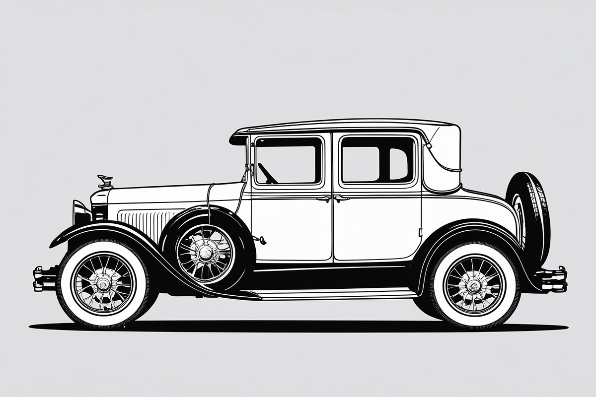 8 Vintage Car Silhouette Bundle, an Illustration by Creativeshirt (Photo 8 of 9)