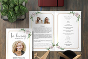 Funeral Program Template, an Invitation Template by TemplatesForest (Thumbnail 2 of 3)