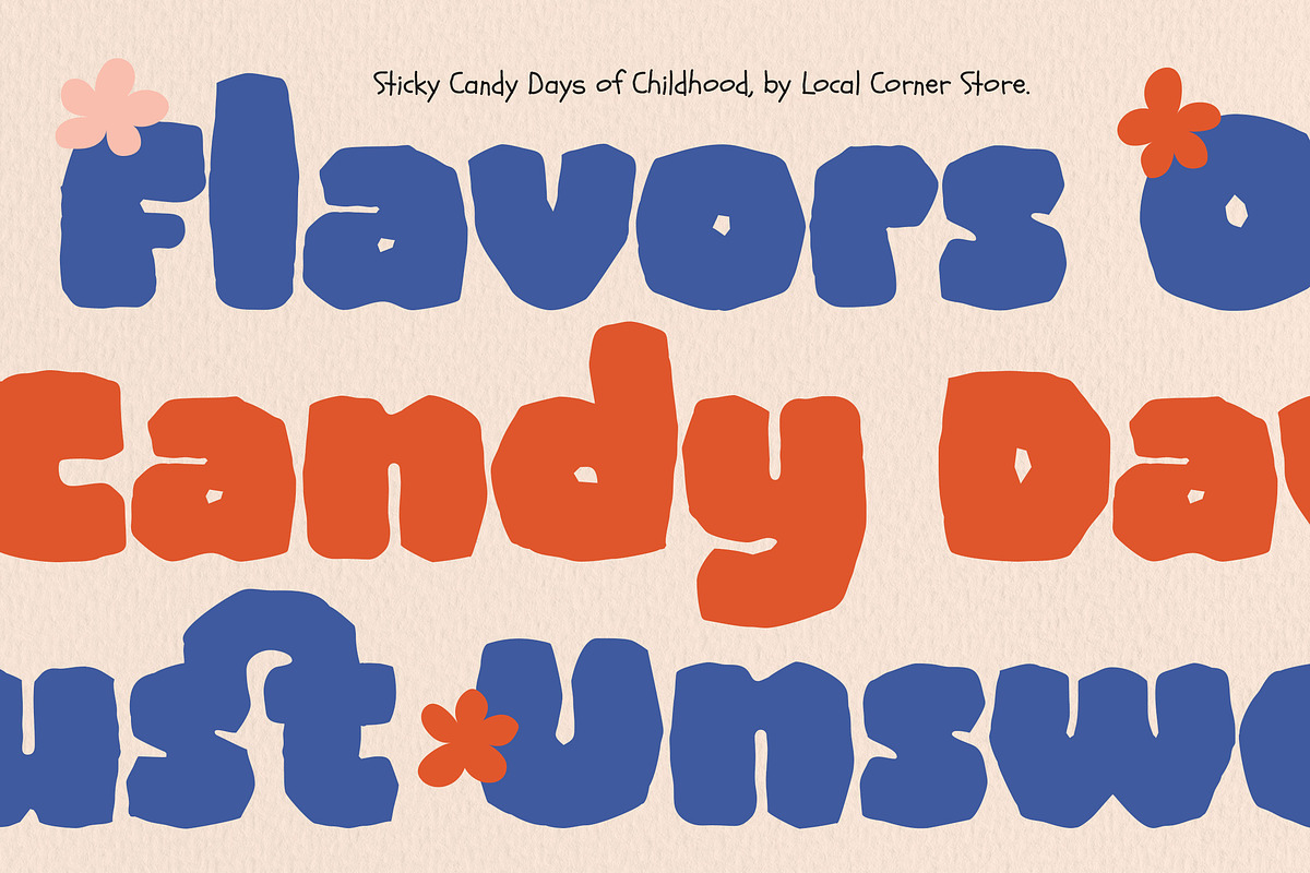 Hype Rock – Bold Paper Cutout Fun, a Sans Serif Font by Typia Nesia (Photo 2 of 13)