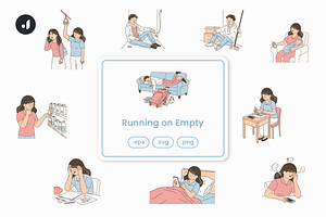 Running on Empty Illustration