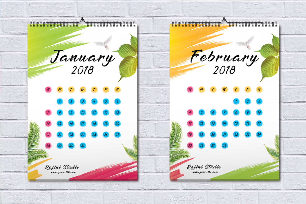 Calendar 2018, a Stationery Template by Jaisivakumar (Photo 3 of 9)