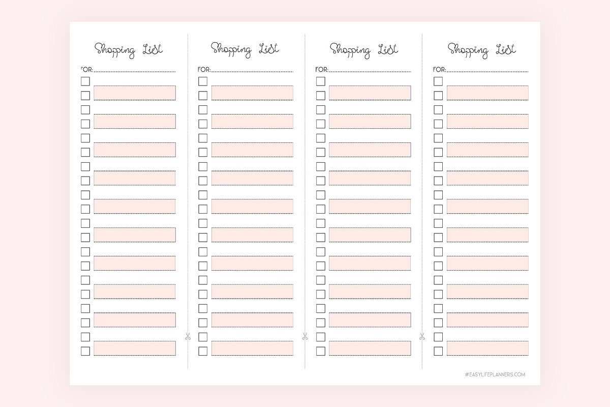 Weekly Meal Planner and Grocery list, a Stationery Template by EasyLifePlanners (Photo 3 of 4)
