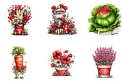 Watercolor Spring Clipart, an Illustration by CreationArt (Thumbnail 5 of 7)