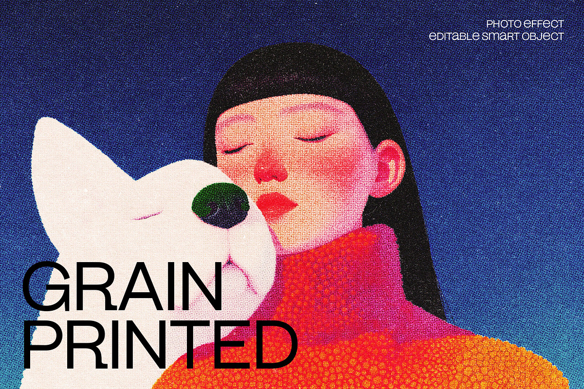 Grain Printed Photo Effect, a Layer Style Add-On by dokudokunomi (Photo 1 of 5)