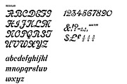 Cosmopolitan, a Script Font by Wood Type Revival (Thumbnail 2 of 3)