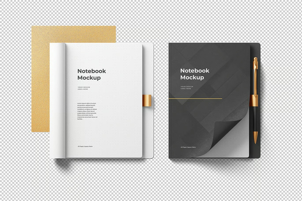 Notebook Mockup, a Product Mockup by zpackcreative (Photo 4 of 4)