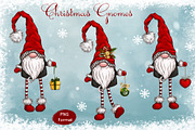 Christmas gnomes. Digital Cliparts, a Decorative Illustration by Maycat_store (Thumbnail 2 of 9)