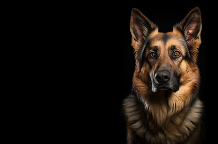 Close-up of a German  Shepherd