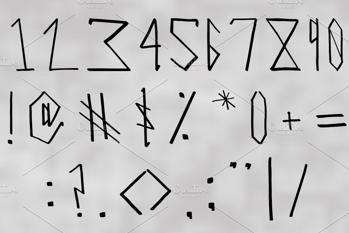 CARI Hand Written Blackletter Font preview 4