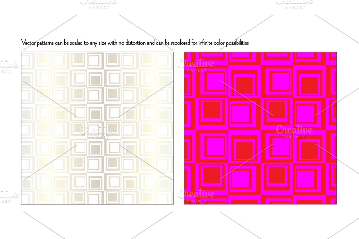 Seamless Silver Op Art Patterns preview 6