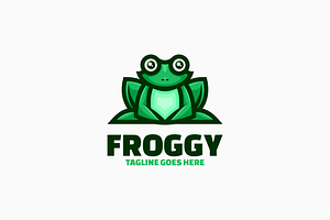 Froggy Simple Mascot Logo, a Branding & Logo Template by Artnivora.Std
