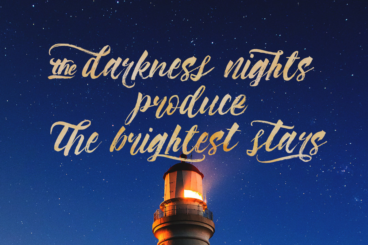 Syabab Brush Script preview 6