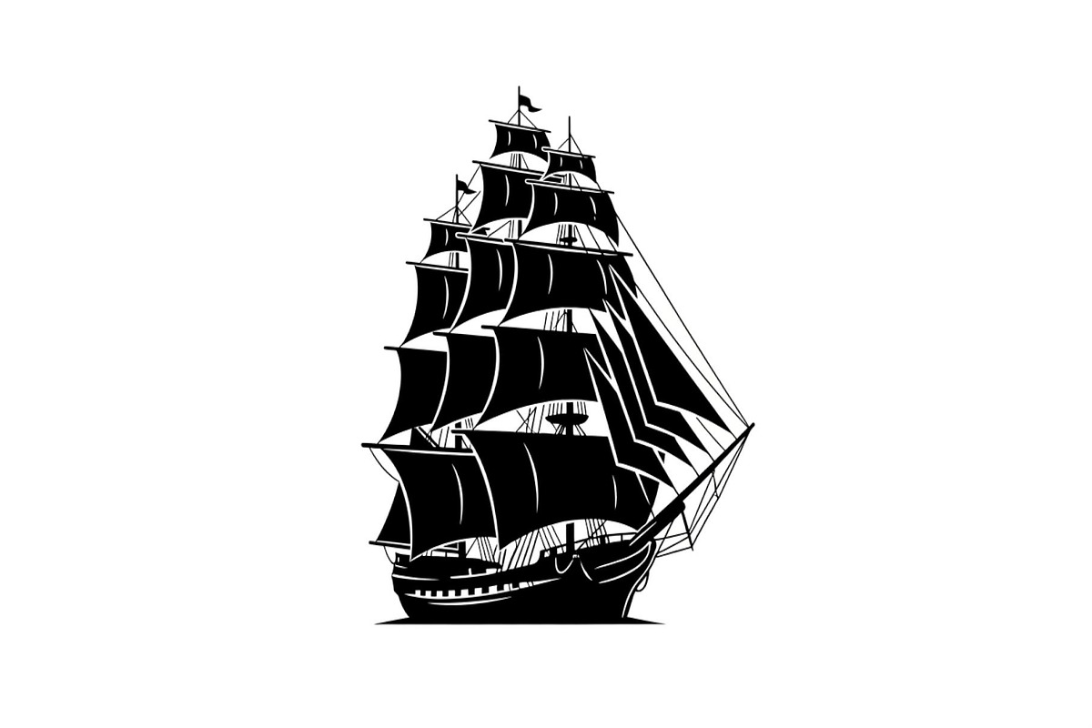 Vintage Sailing Ship SVG Bundle, an Illustration by Designs_River (Photo 27 of 31)