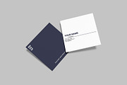 Square Business Card Mockup, a Print Template by Graphiculon (Thumbnail 7 of 11)