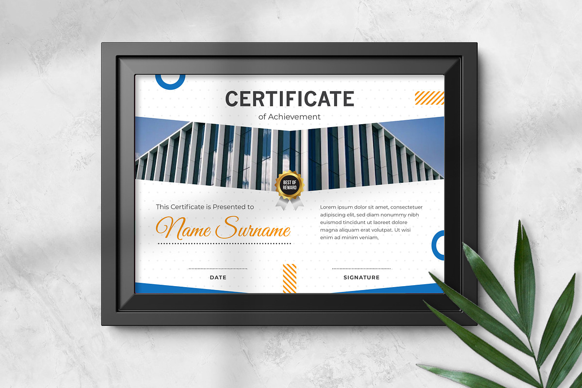 Certificate Template, a Stationery Template by Panen Creative (Photo 1 of 3)