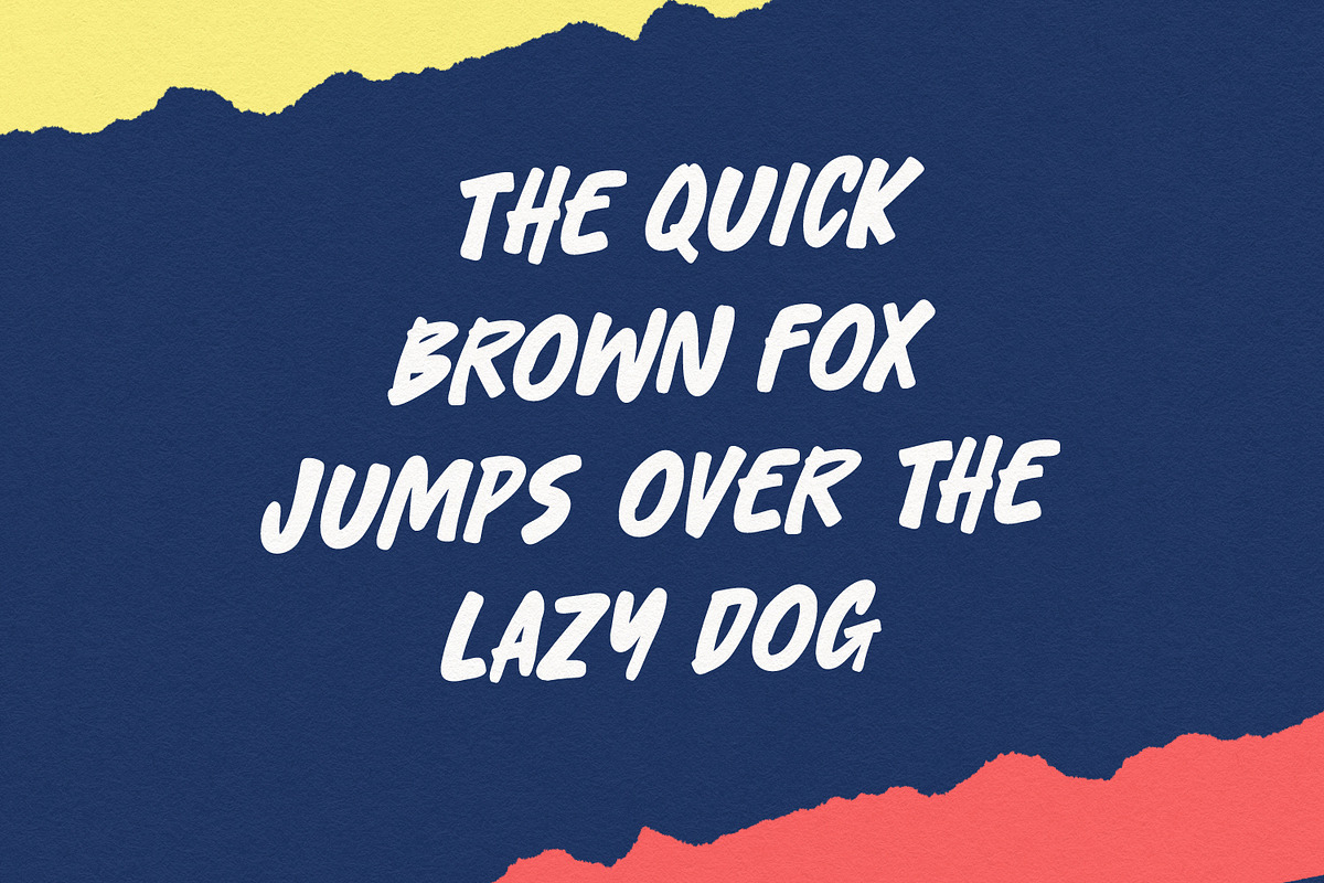 Bestam Pren Bold Gritty Handmade, a Handwritten Font by Maulana Creative (Photo 5 of 7)