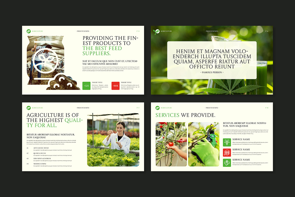 Agriculture Presentation Template, a Presentation Template by E-Type (Photo 3 of 6)