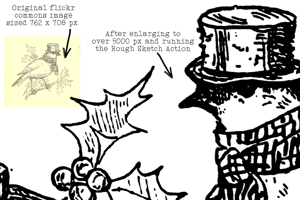 Rough Sketch Photoshop Action, an Action Add-On by Heather Green Designs (Photo 6 of 10)