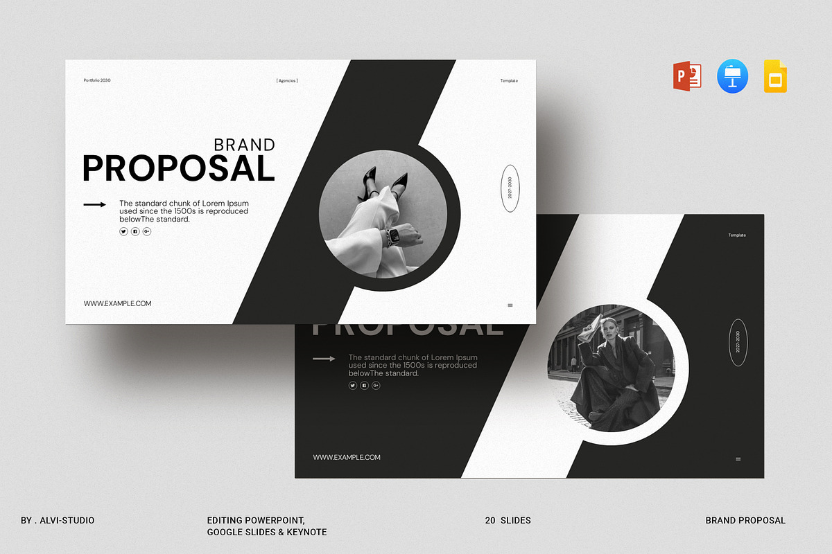 Brand Proposal Presentation Template, a Presentation Template by Alvi-Studio (Photo 1 of 8)