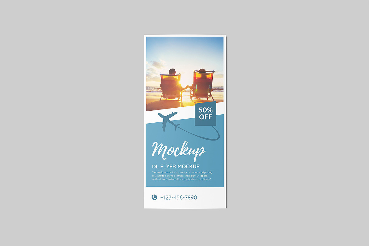 DL Flyer Mockup, a Flyer Template by Graphiculon (Photo 5 of 11)