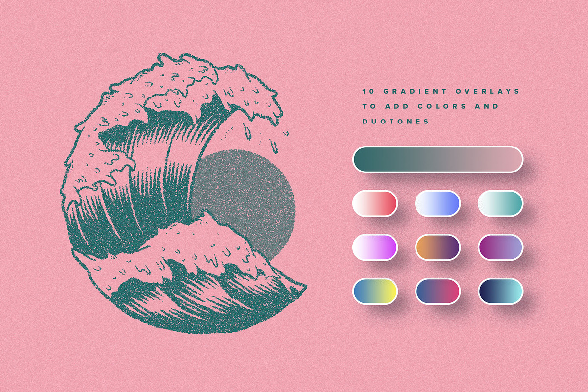 Stipple Dot Work Effects Pack, a Layer Style Add-On by Creative Veila (Photo 6 of 8)