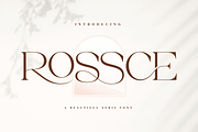 Rossce - Beautiful Serif Font, a Serif Font by Aqeel_Art (Thumbnail 1 of 9)