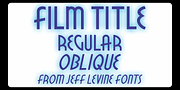 Film Title JNL, a Font by Jeff Levine Fonts (Thumbnail 1 of 5)