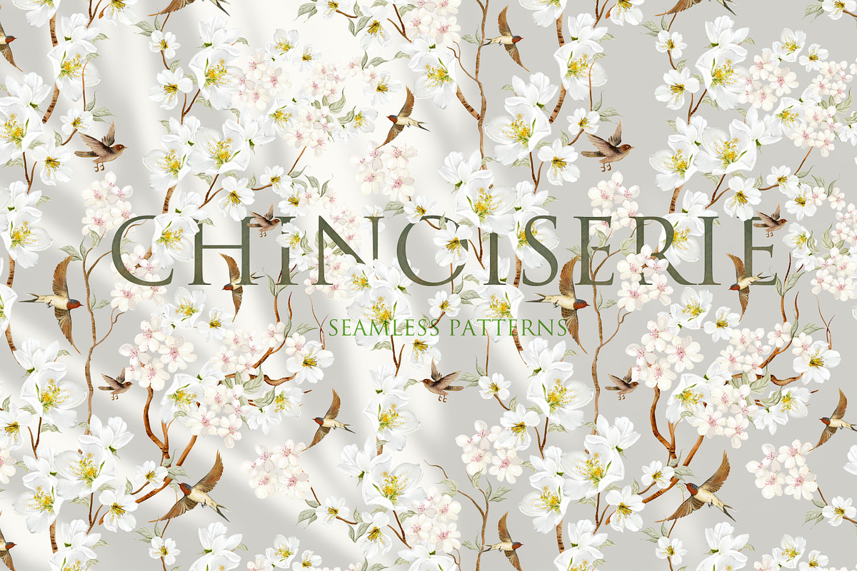 WATERCOLOR CHINOISERIE COLLECTION, a Graphic by Knopazyzy (Photo 1 of 22)