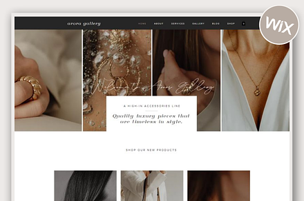 Wix Website Template | Arora Gallery