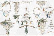 Christmas Decor Watercolor Set, a Decorative Illustration by Cat In Colour (Thumbnail 8 of 14)