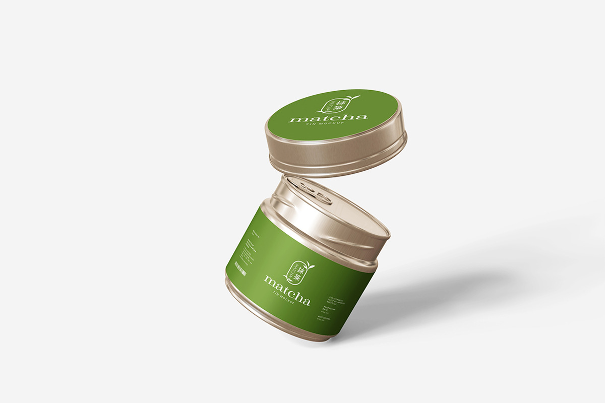 Matcha Tin Mockup, a Product Mockup by MrLetters (Photo 5 of 5)