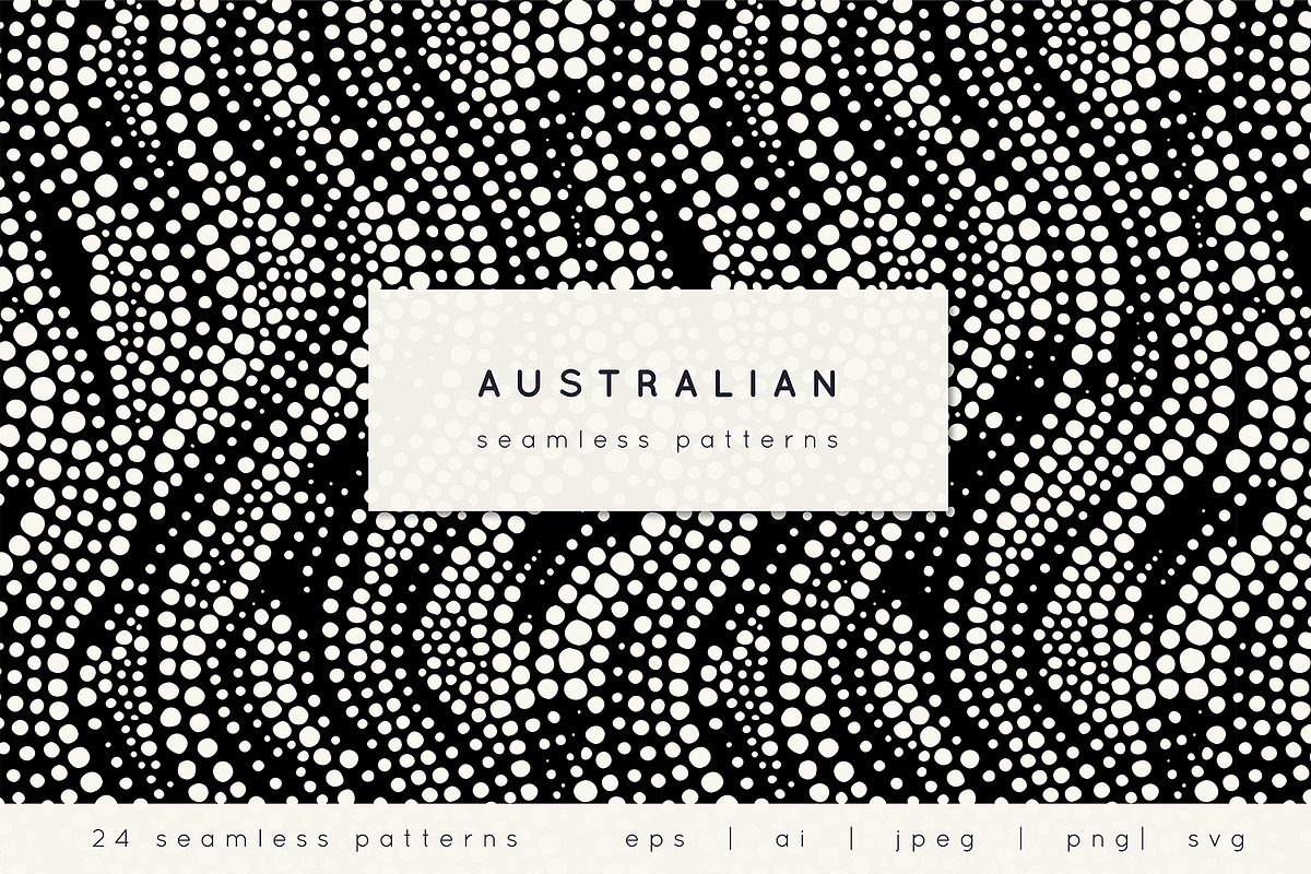 Australian Seamless Patterns Set, a Pattern Graphic by Curly_Pat (Photo 1 of 7)